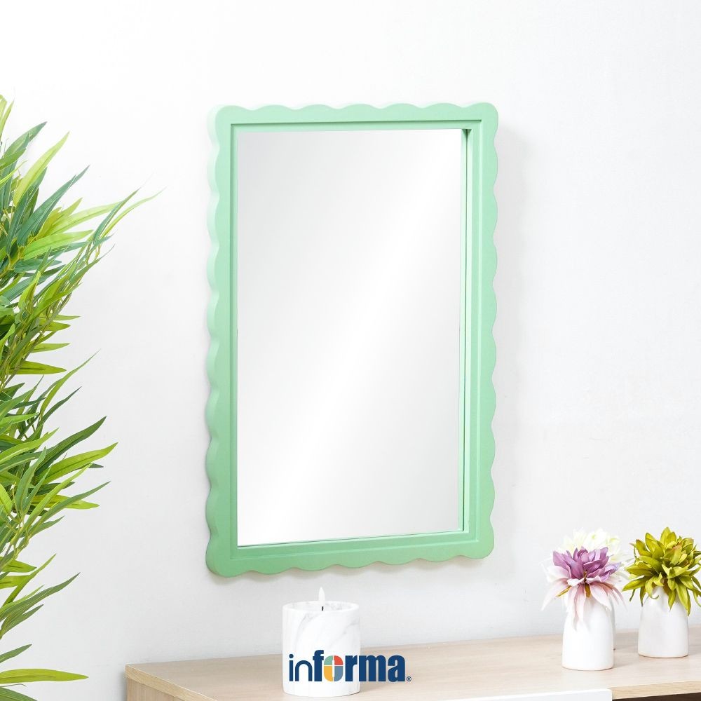 Jual Informa 40X2.5X60 cm Cermin Dinding Dekorasi - Hijau Wall Mirror ...
