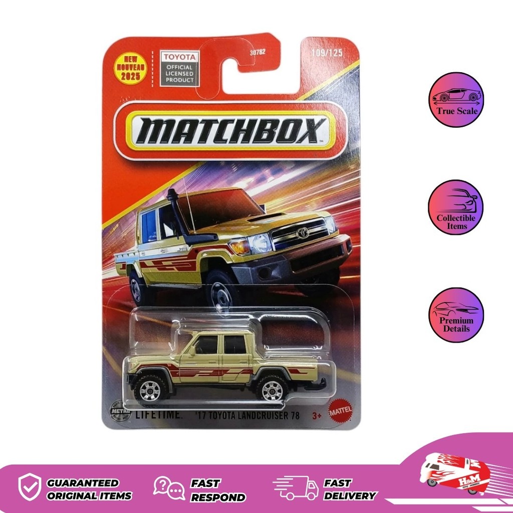 Jual Matchbox 17 Toyota Landcruiser 78 - 93BC | Shopee Indonesia