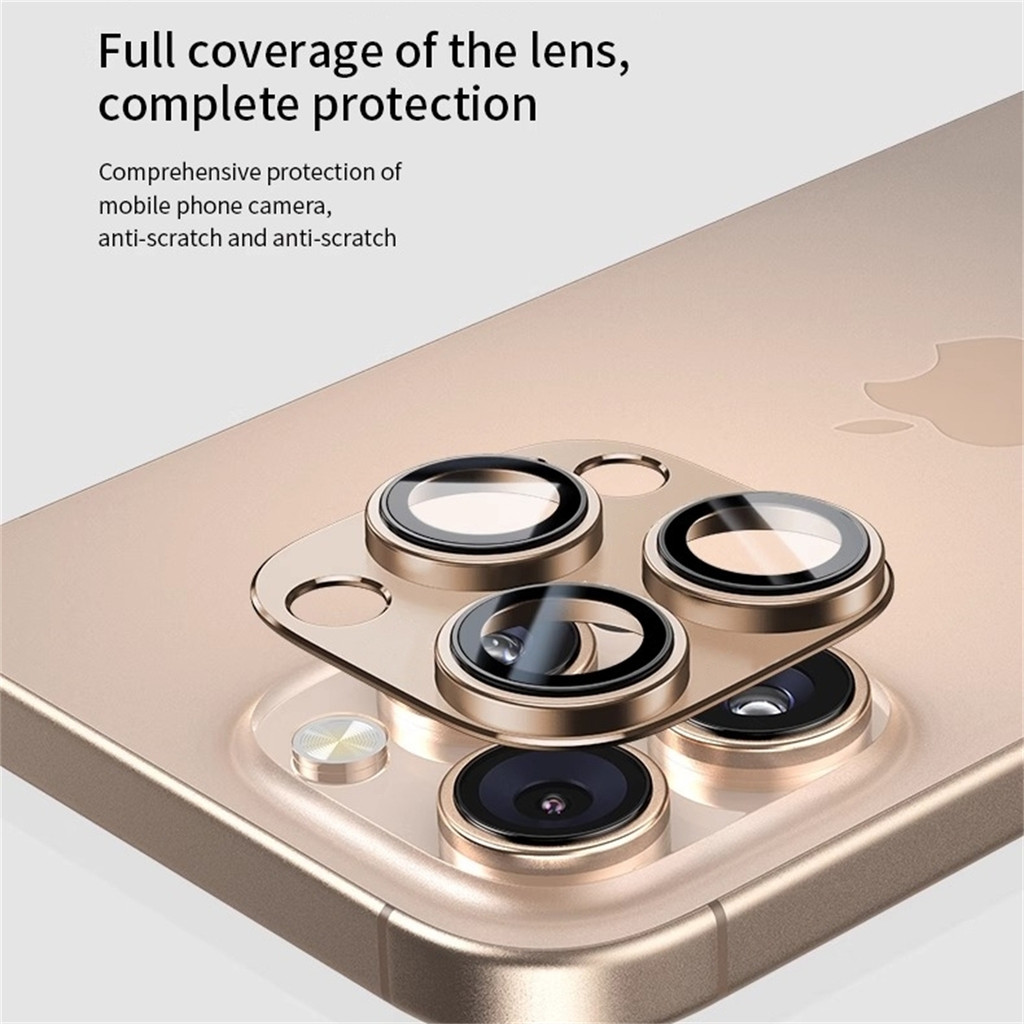 Jual Desert Titanium Color Metal Ring Camera Protector Cap for IPhone ...