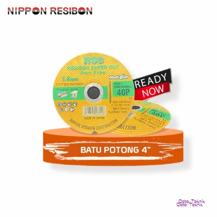 Jual Batu Potong/Cutting 4 inch (100mm × 1.6mm × 16mm) RSC Nippon ...