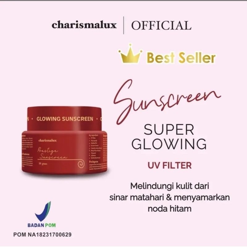 Jual CHARISMALUX prestige sunscreen premium 10gr ukuran besar day cream ...