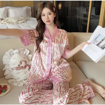 Piyama Satin Jumbo 4XL 5XL Piyama Cantik Untuk Wanita Gemoy Satin Impor 100KG