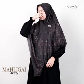 Uwais Hijab Mahligai Hijab Scarf Kerudung Segi Empat Motif Jilbab Dewasa Pashmina Premium