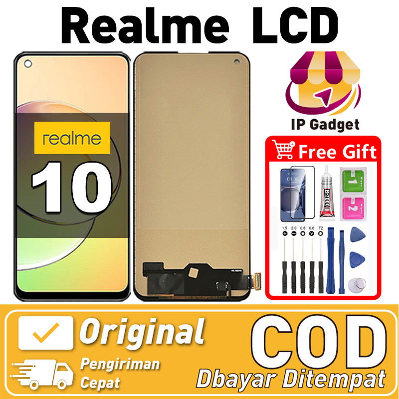Jual Original Lcd REALME 10 Fullset asli Layar hp touchscreen Sentuh ...