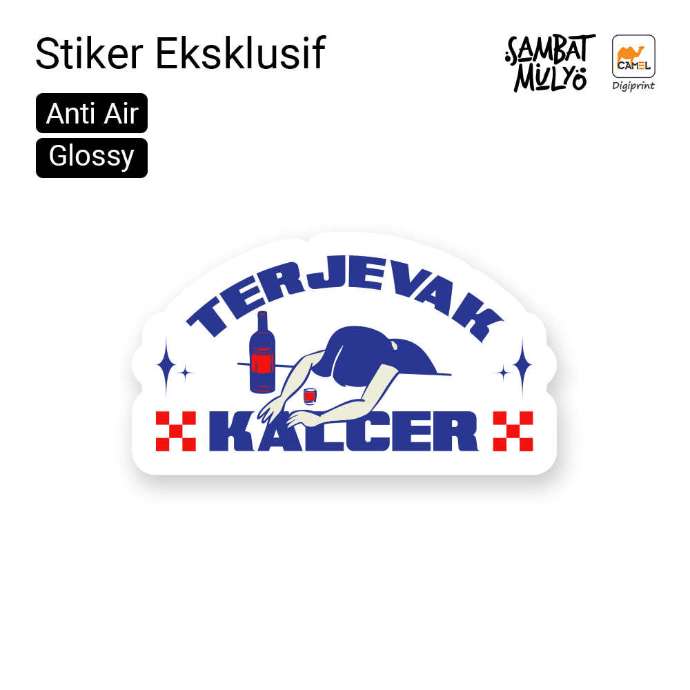 Jual Sambat Mulyo Stiker Eksklusif Terjebak Kalcer Bahan Vinyl Glossy ...