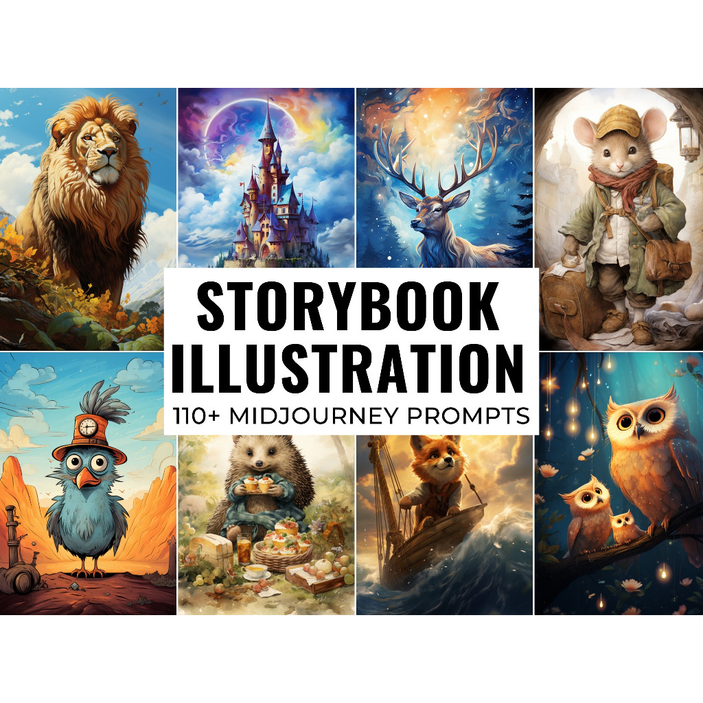 Jual 110+ Midjourney Storybook Illustration Prompts, Midjourney Prompt ...