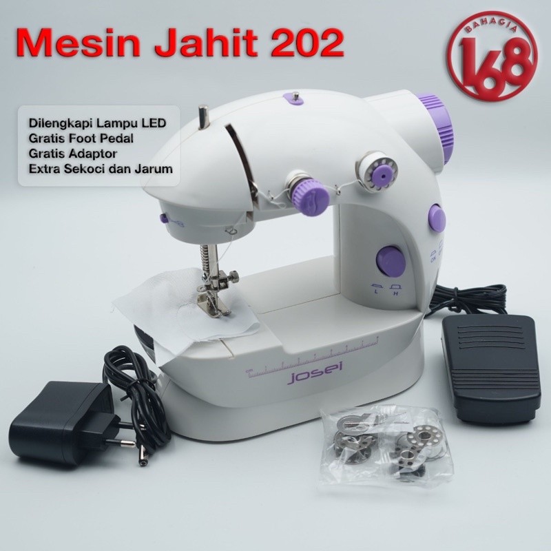 Jual Mesin Jahit Mini Portable + adaptor | Shopee Indonesia