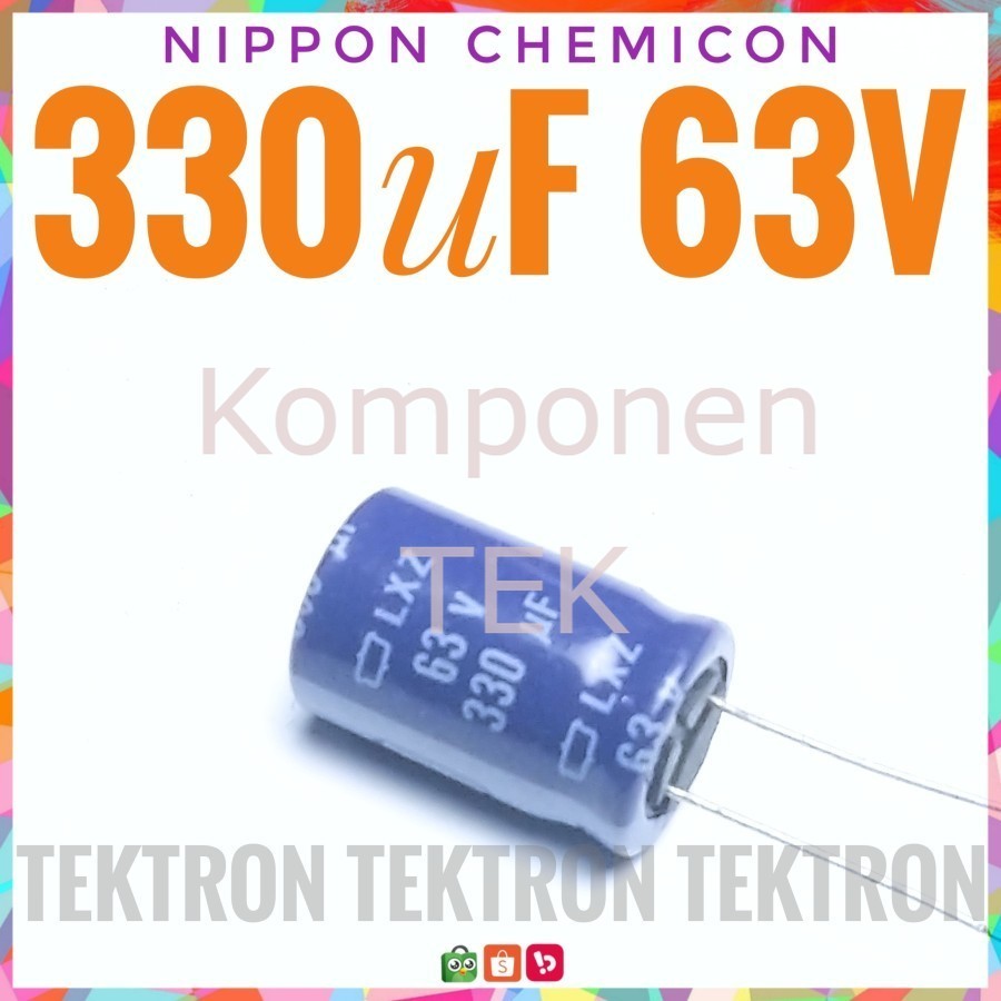 Jual NIPPON CHEMICON 330uF 63V ELKO ELCO Audio Grade Capacitor | Shopee ...
