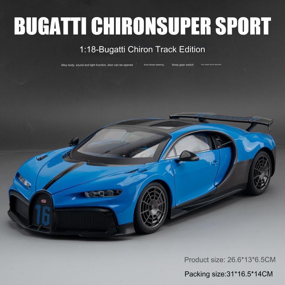 Bugatti Chiron 1:18 &ndash; Modellino Da Collezione Nero/Giallo &ndash; Anno 2025