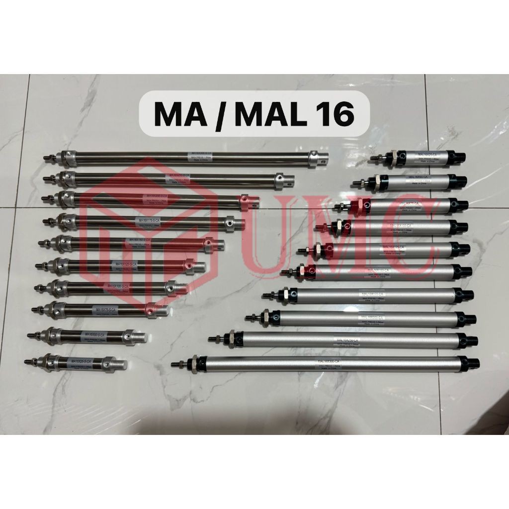 Jual Cylinder pneumatic MA16 / MAL16 Pneumatik Angin Air Silinder MA 16 ...