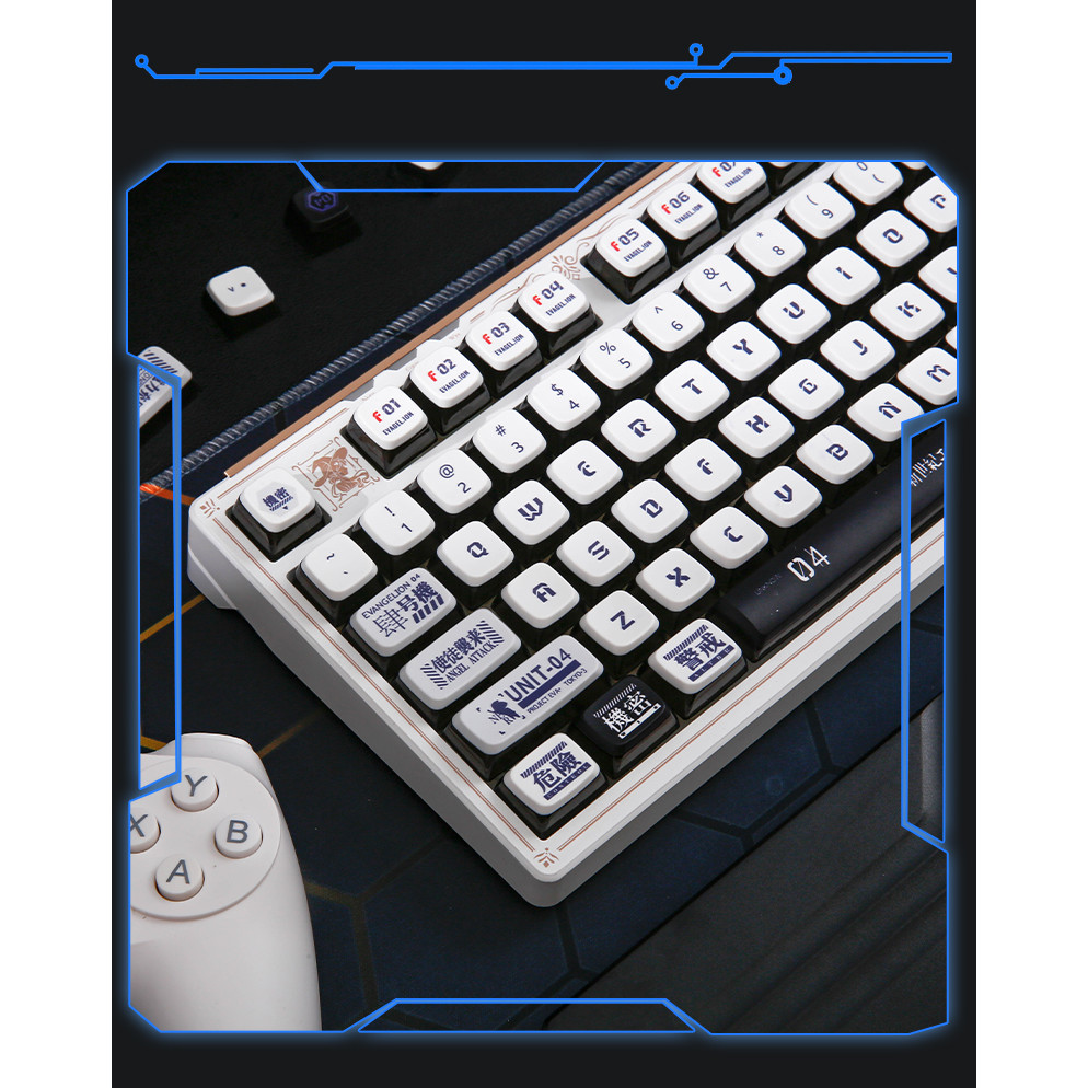 Jual Keycap EVA Unit04 Evangelion ASA Pudding PBT PC Translucent ...