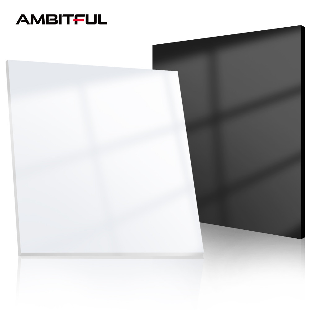 Jual 30x30cm Reflective Black & White Acrylic Display Boards for ...