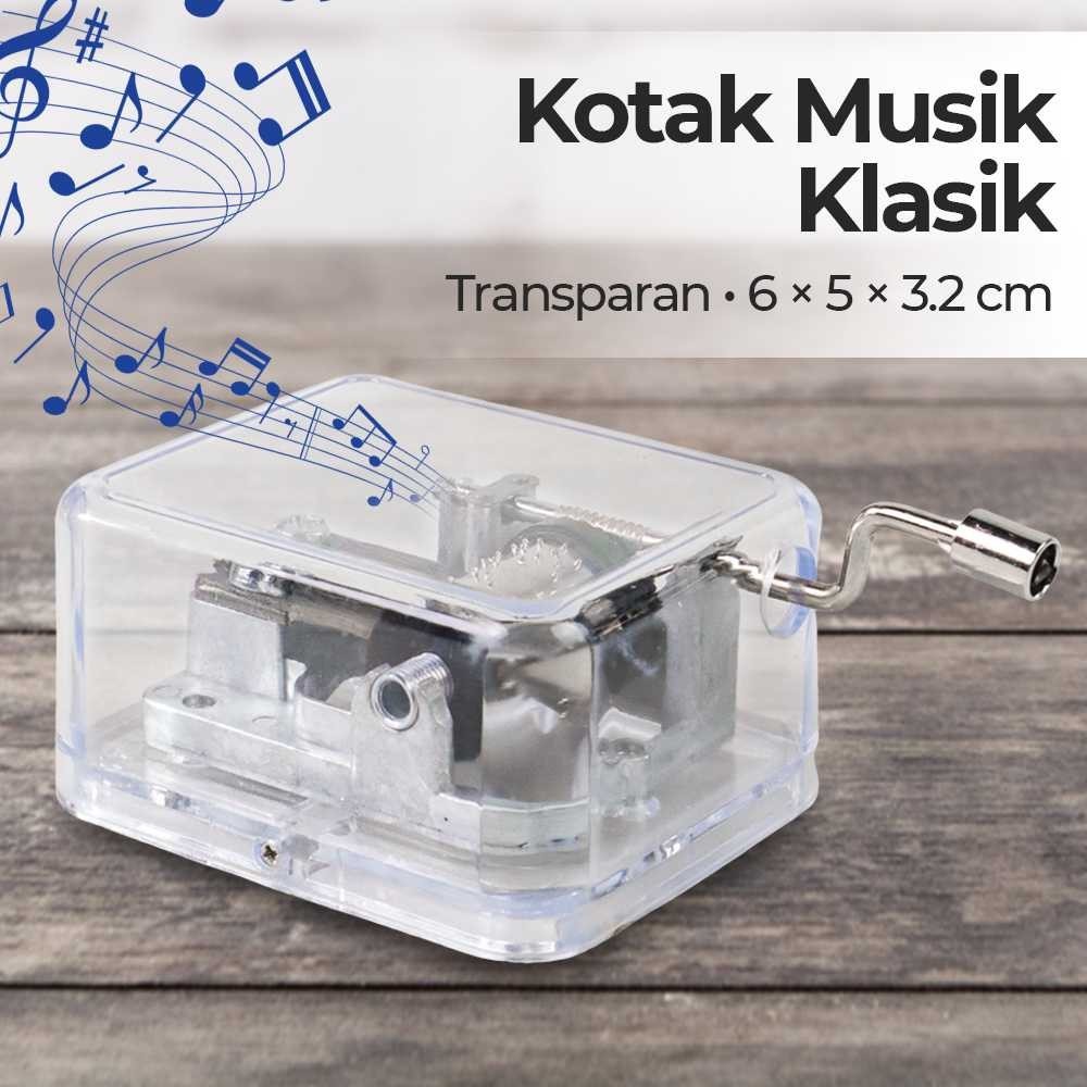 Jual Kotak Musik Klasik Transparan Tuas Putar Musical Box - 899023 X ...