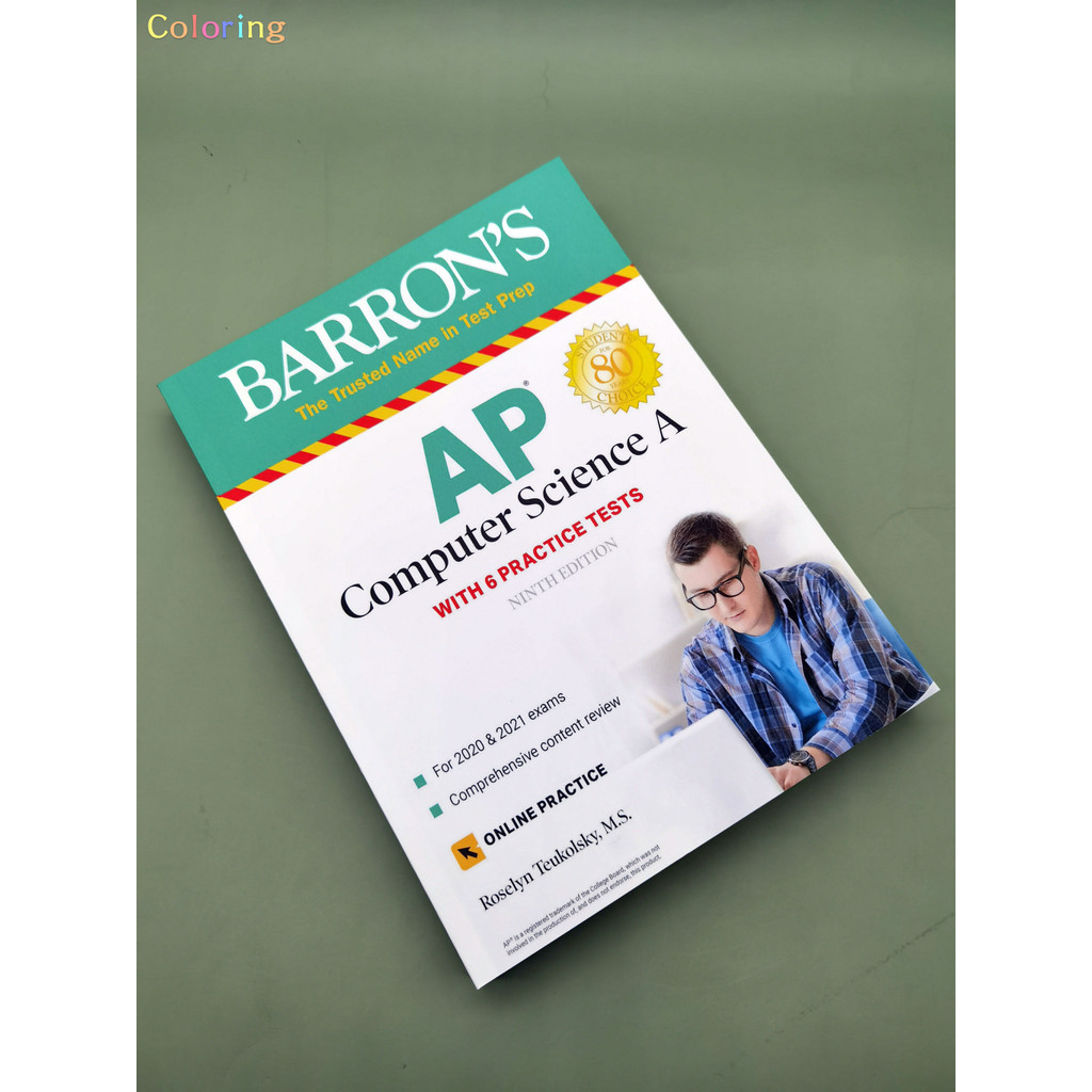 Jual Barron's rsquos AP Computer Science with 6 practice tests,9th ...