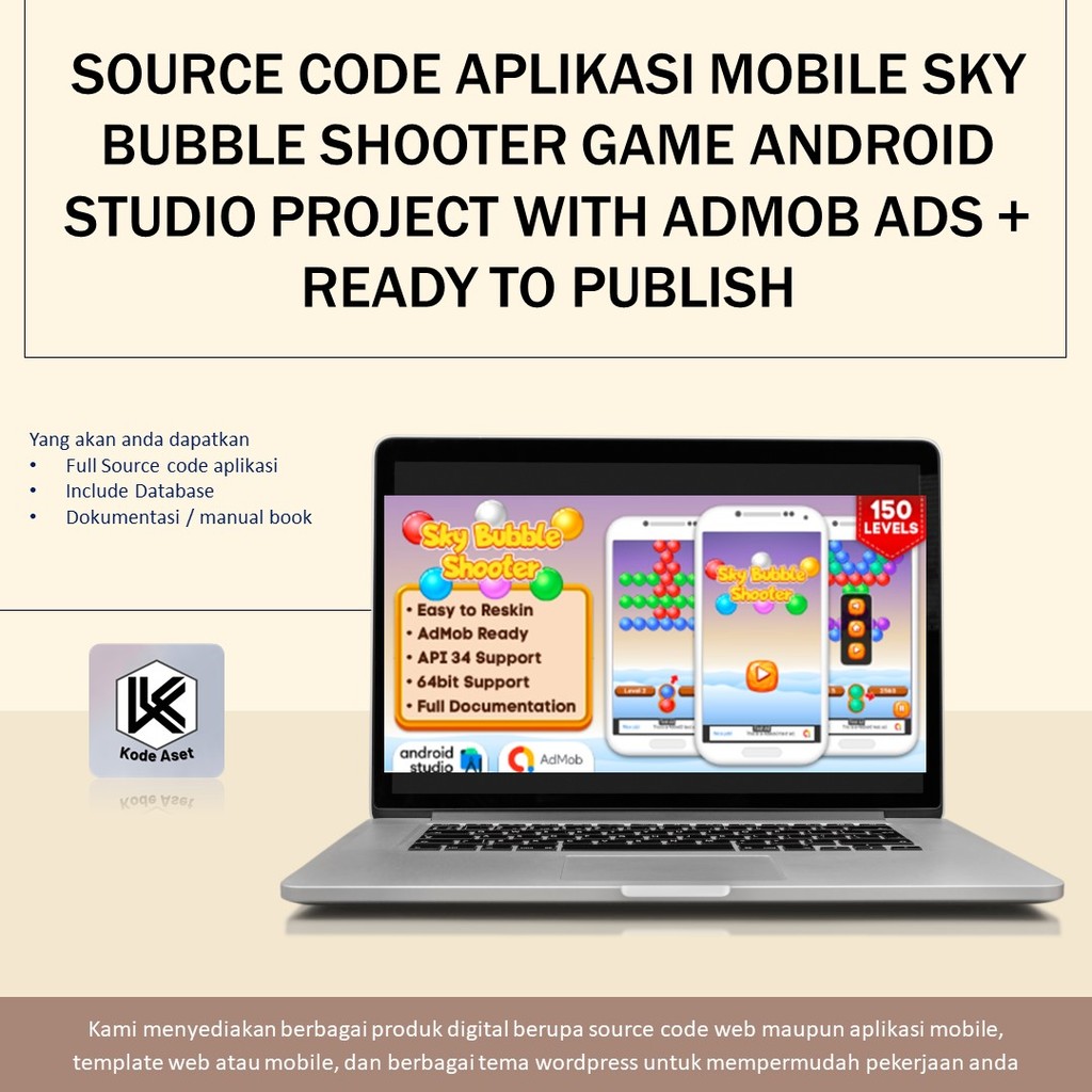 Jual SOURCE CODE APLIKASI MOBILE SKY BUBBLE SHOOTER GAME ANDROID STUDIO ...