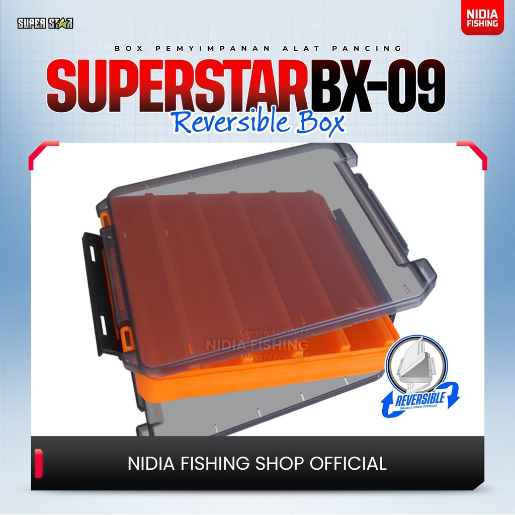 Jual Box Pancing Super Star BX-09 Tackle Box Reversible | Shopee Indonesia