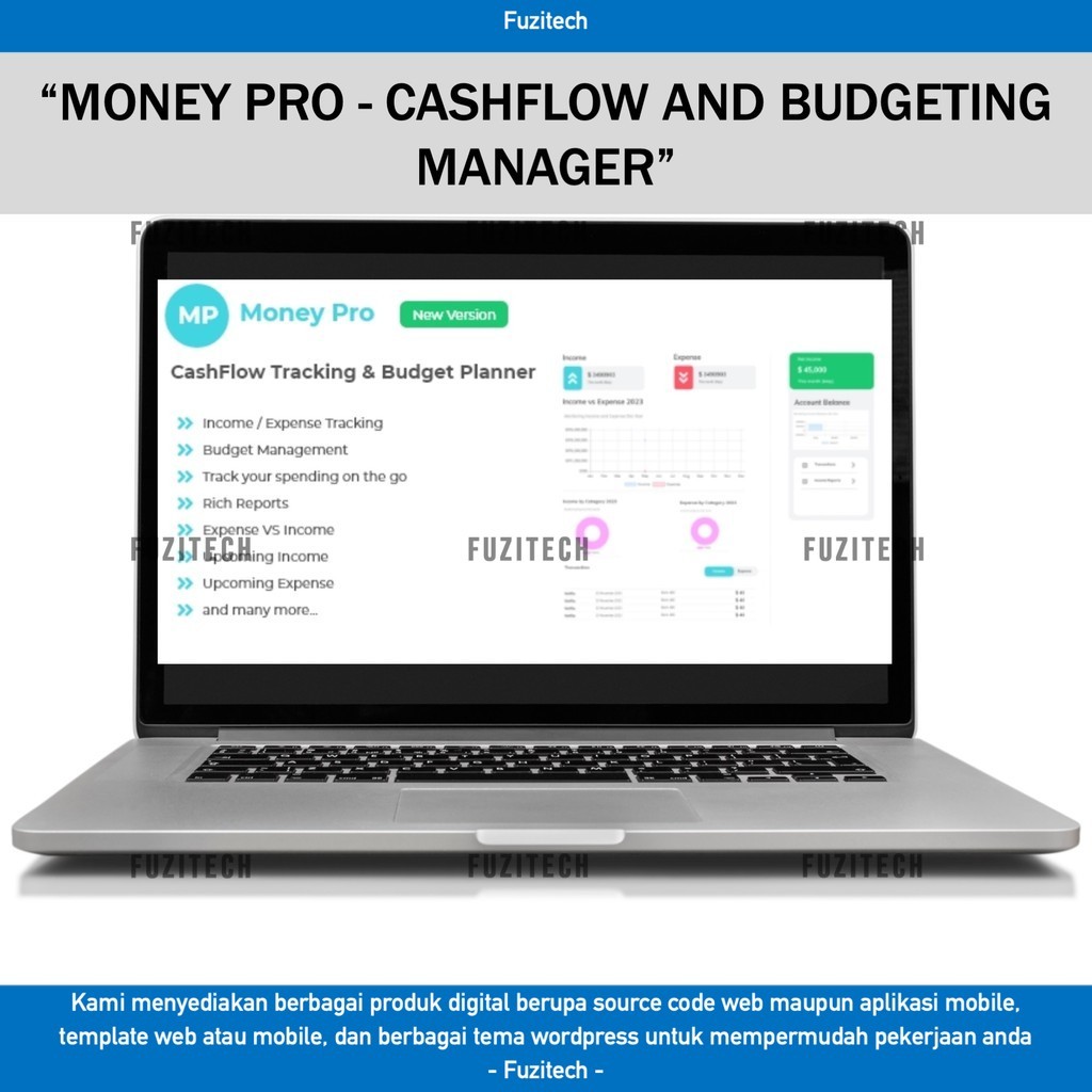 Jual SOURCE CODE APLIKASI WEB MONEY PRO - CASHFLOW AND BUDGETING ...