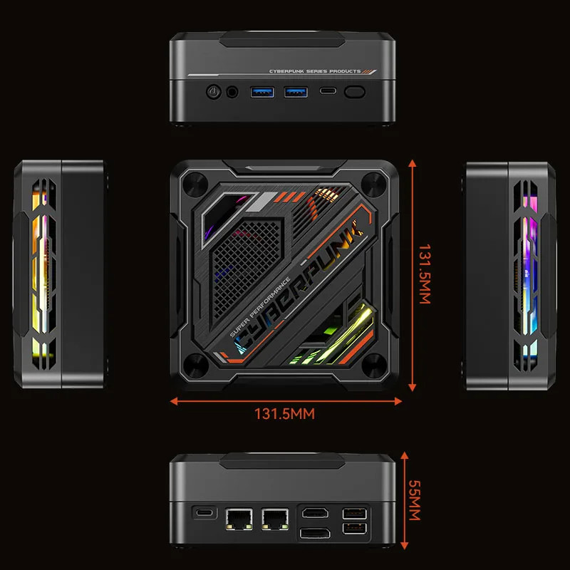 Jual ryzen7 mini pc 7840HS/8845HS DDR5 5600Mhz PCIe Nvme SSD Windows11 ...