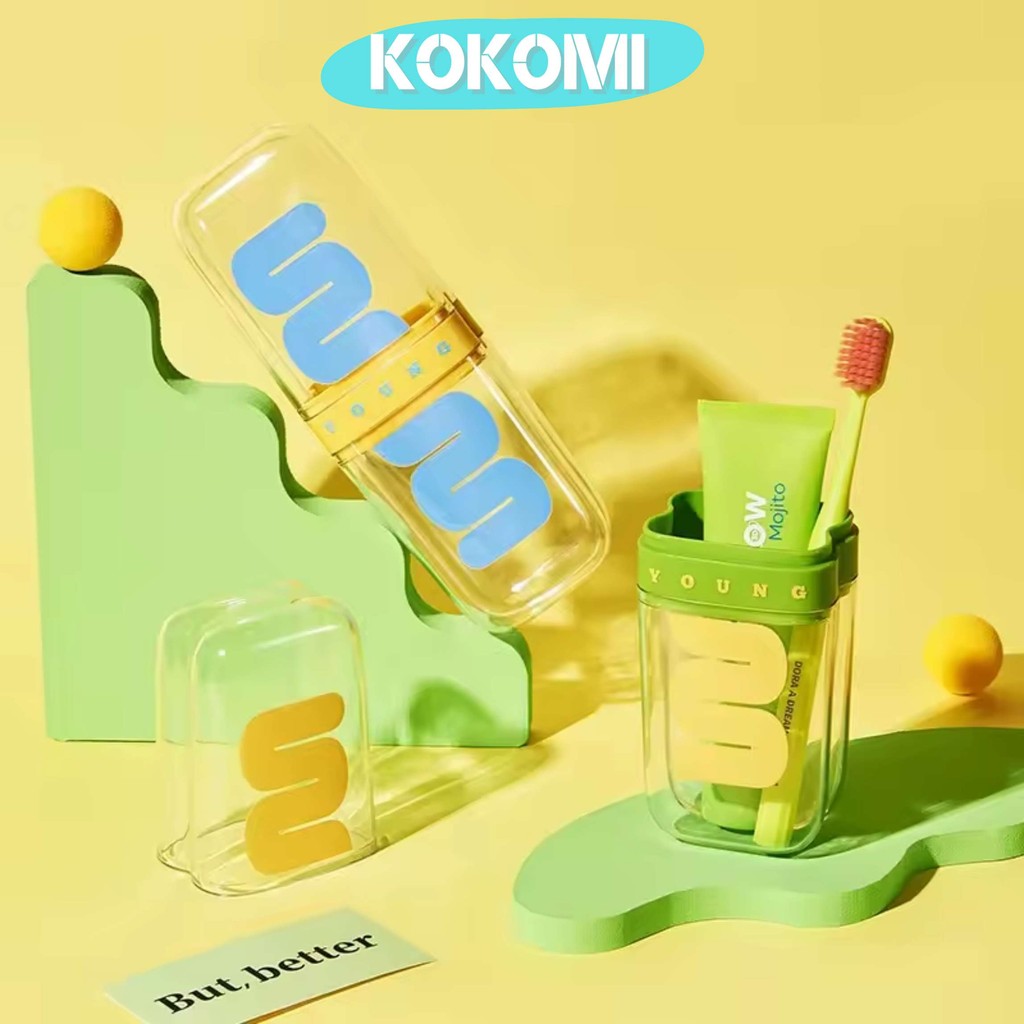 Jual Kokomi Color Splash Toothbrush Travel Case Kotak Tempat Sikat ...