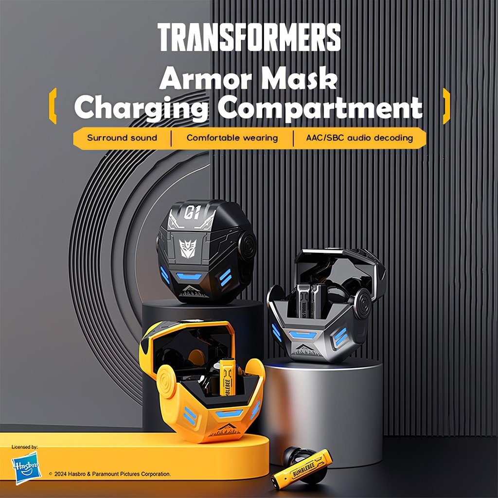 Gambar produk Monster x Transformers T36 TWS True Wireless Stereo V5.4 Bluetooth Earphone 4