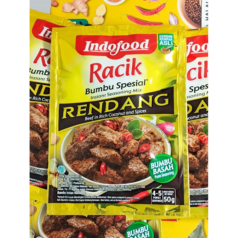 Jual NEW ITEM INDOFOOD BUMBU RENDANG 50G BAHAN MASAK | Shopee Indonesia