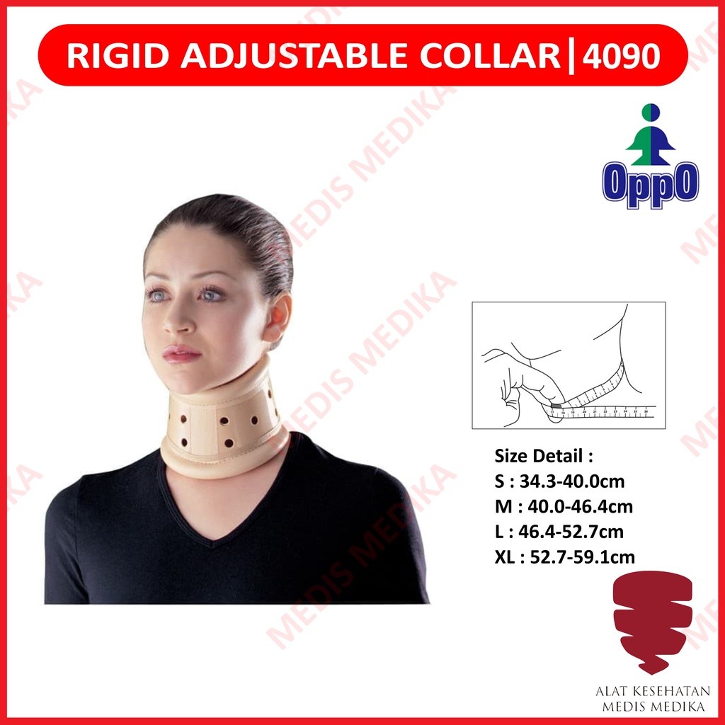 Jual Oppo Rigid Adjustable Collar 4090 Alat Pelindung Penyangga Tulang ...