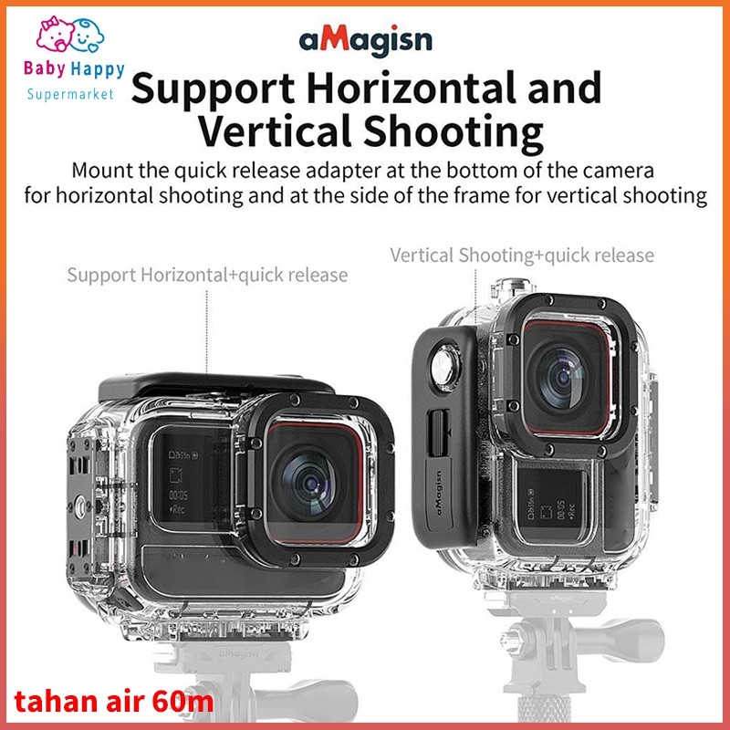 Jual aMagisn Casing Selam untuk Insta360 Ace Pro/Ace 60M Casing Tahan ...