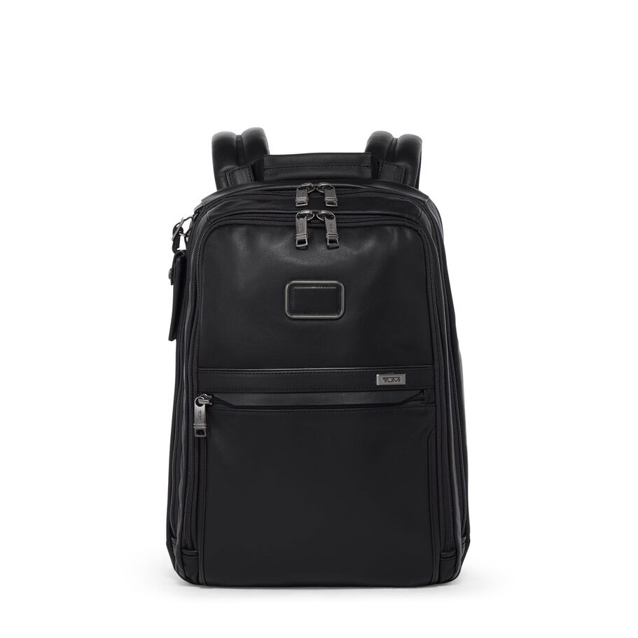 Jual Tas Ransel Alpha Slim Leather Backpack - Black | Shopee Indonesia