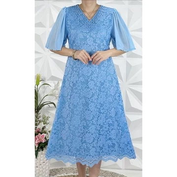 Siren Dress Semi Prancis Kombinasi Mute