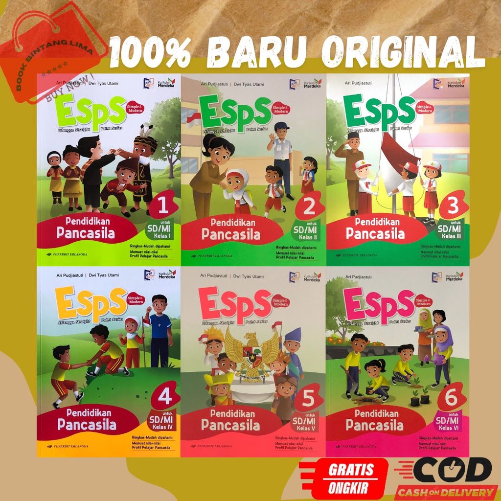 Jual Esps PPKn Pendidikan Pancasila SD/MI Kelas 1 2 3 4 5 6 Penerbit ...
