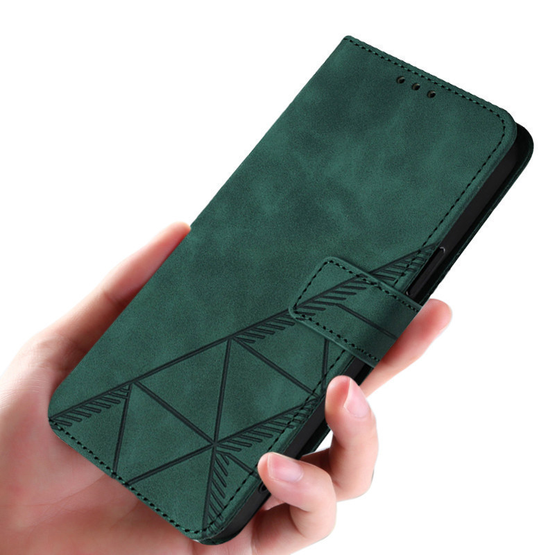 Coque En Cuir Texturé Pour Sharp Aquos Wish4 - Motif Diamant - étui Housse De Protection