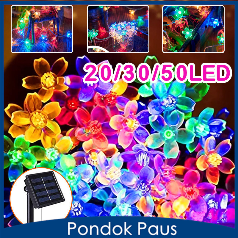 Jual 7M/50 Lampu Tumblr Led Dekorasi Lampu LED String Bunga Tenaga ...