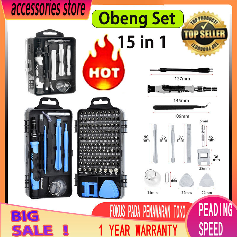 Jual Set Obeng / obeng 115 in 1 hp full set /Set Obeng Kecil / Set ...