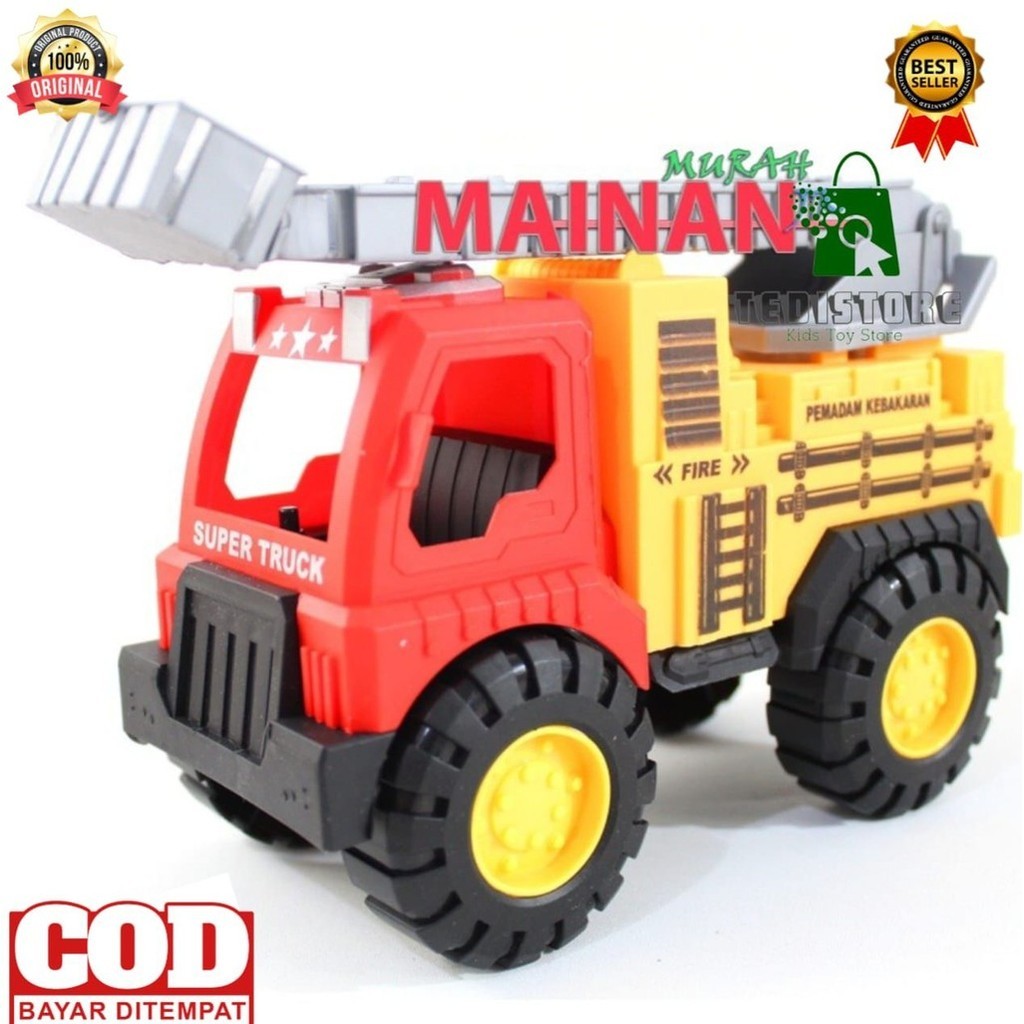 Jual ( BISA COD ) PROMO MAINAN ANAK MURAH MOBIL TRUCK AK91 PEMADAM ...