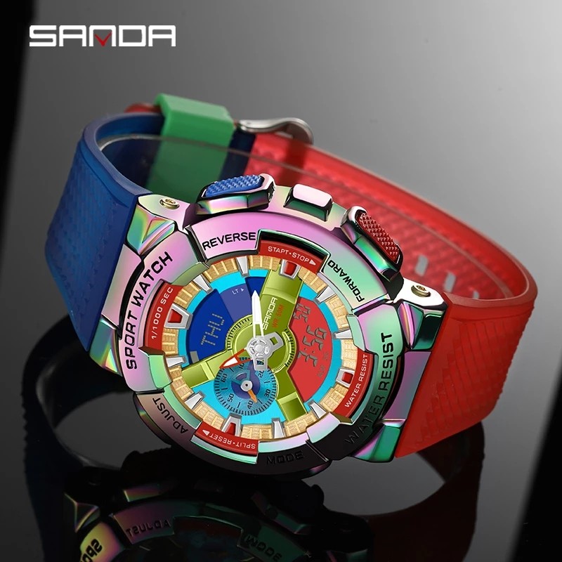 Jual Sanda Men Digital Watch G Style Sports Waterproof Shock Military ...