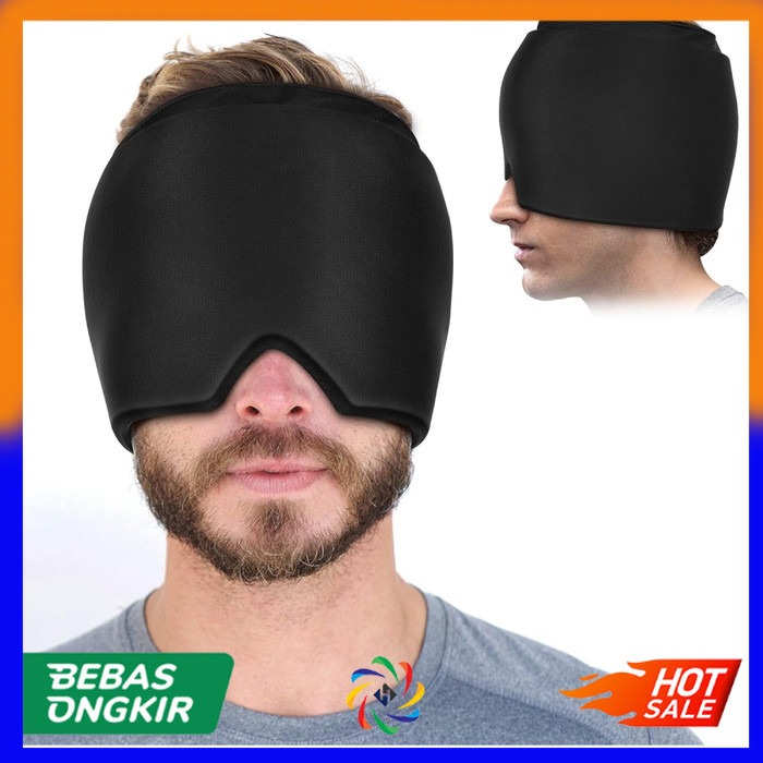 Jual R S 0 3 3 Alat Terapi Kompres Kepala Gel Ice Pack Cold Cap - Black ...