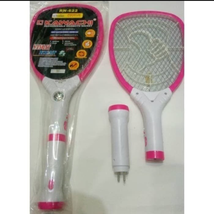 Jual Kawachi Raket Nyamuk Cas + Senter RN-622 / Rechargeable Mosquito ...