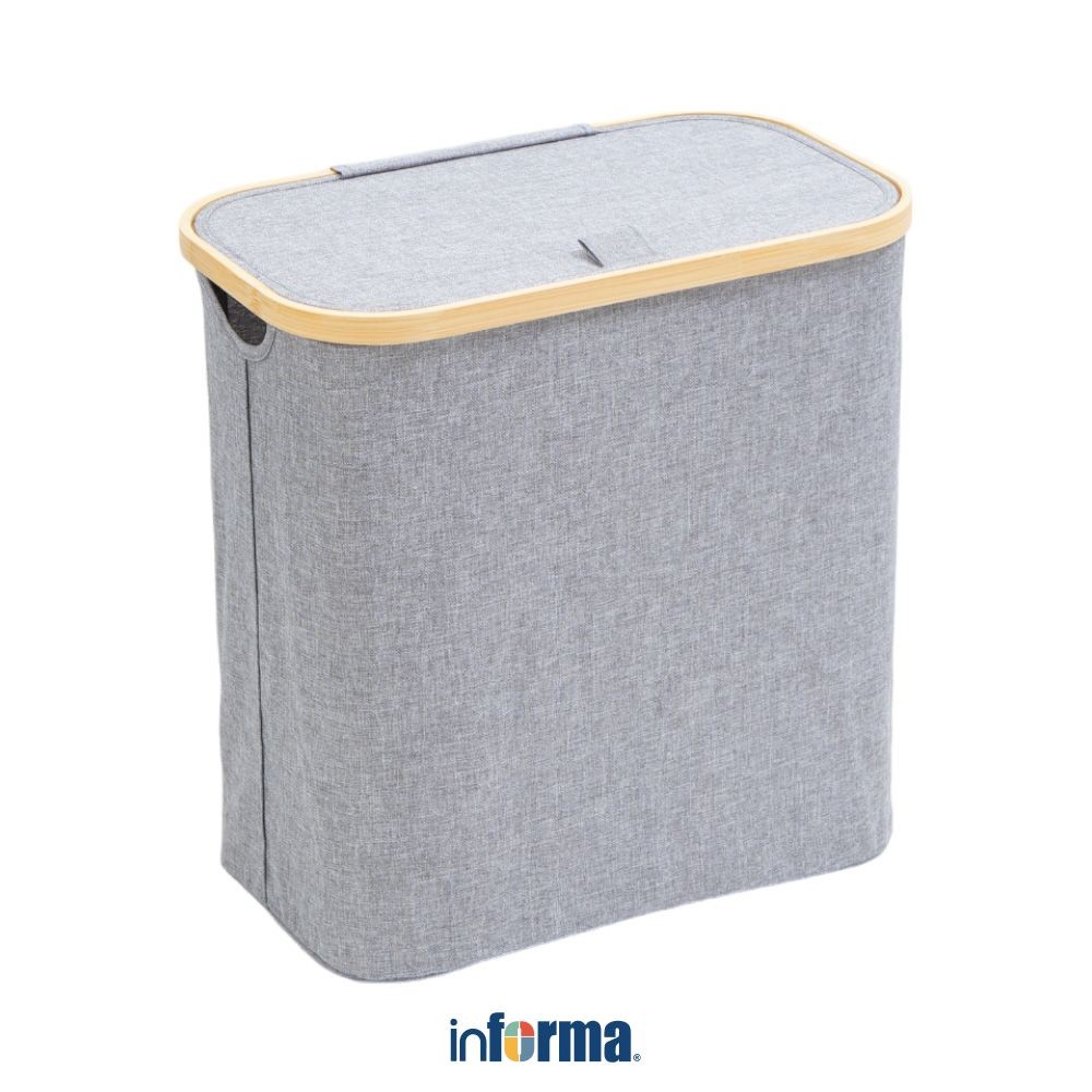 Jual Informa 40x25x42 cm Levy Keranjang Laundry - Abu-Abu Tempat Baju ...