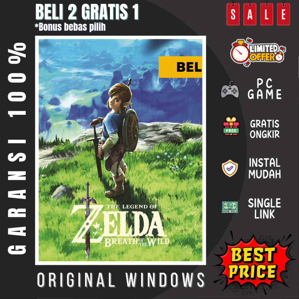 Jual THE LEGEND OF ZELDA BREATH OF THE WILD - GAME PC - GAME LAPTOP ...