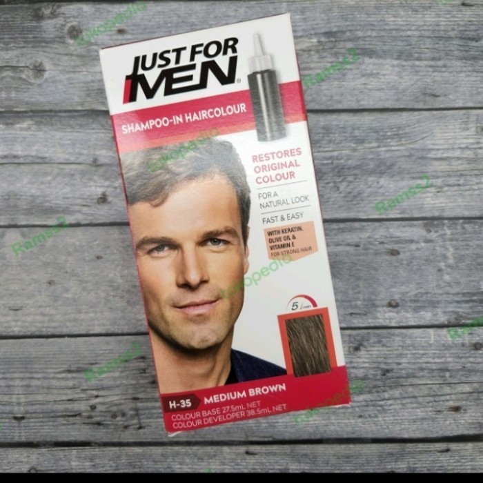Jual ORIGINAL Just For Men Hair Colour – Natural Medium Brown | Pewarna ...