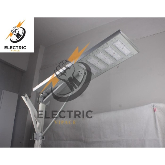 Jual Lampu Jalan Solar Cell All in One 80Watt PJU Tenaga Surya 80W 80 ...