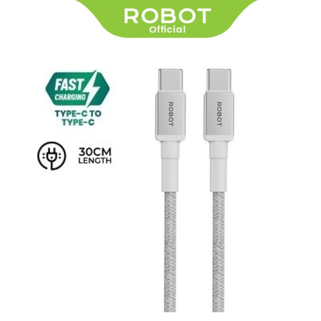 Jual RAME COMPUTER ROBOT RSCC30 Usb-C To Usb-C 30Cm Kabel Data Cable ...