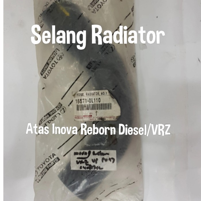 Jual JUAL Selang Radiator Toyota Inova Reborn Diesel/VRZ Atas Original ...