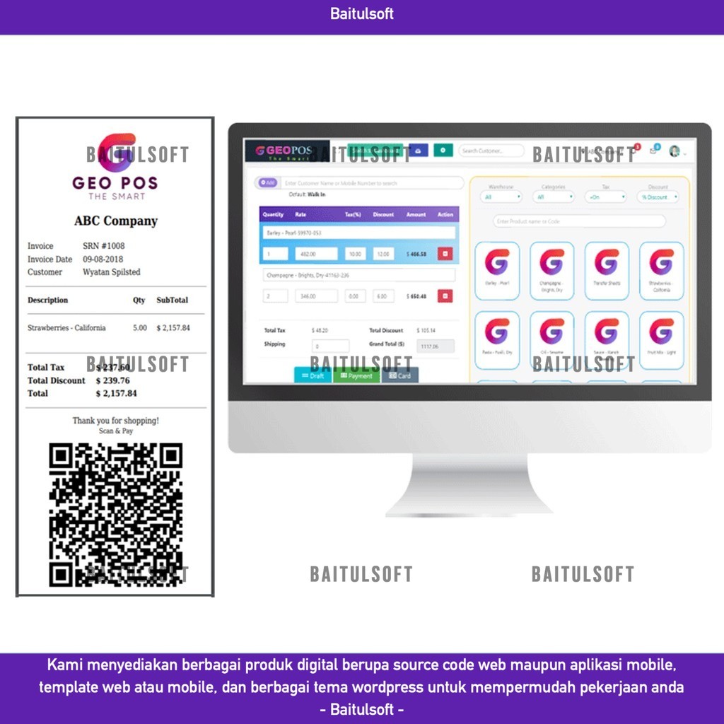 Jual SOURCE CODE APLIKASI WEB GEO POS - POINT OF SALE, BILLING AND ...
