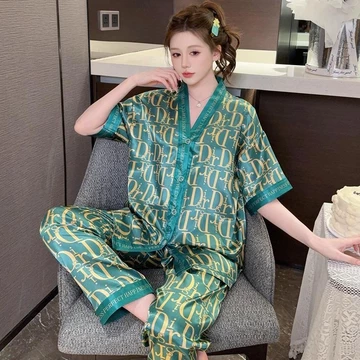 FH Baju Tidur Piyama Pajamas Wanita Baju Tidur Wanita Piyama Satin Wanita Dewasa Import Full
