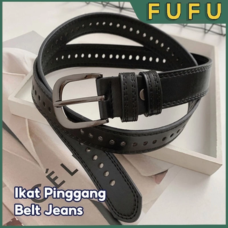 Review Sabuk Kulit Vintage UFU: Ikat Pinggang PU Stylish untuk Pria & Wanita