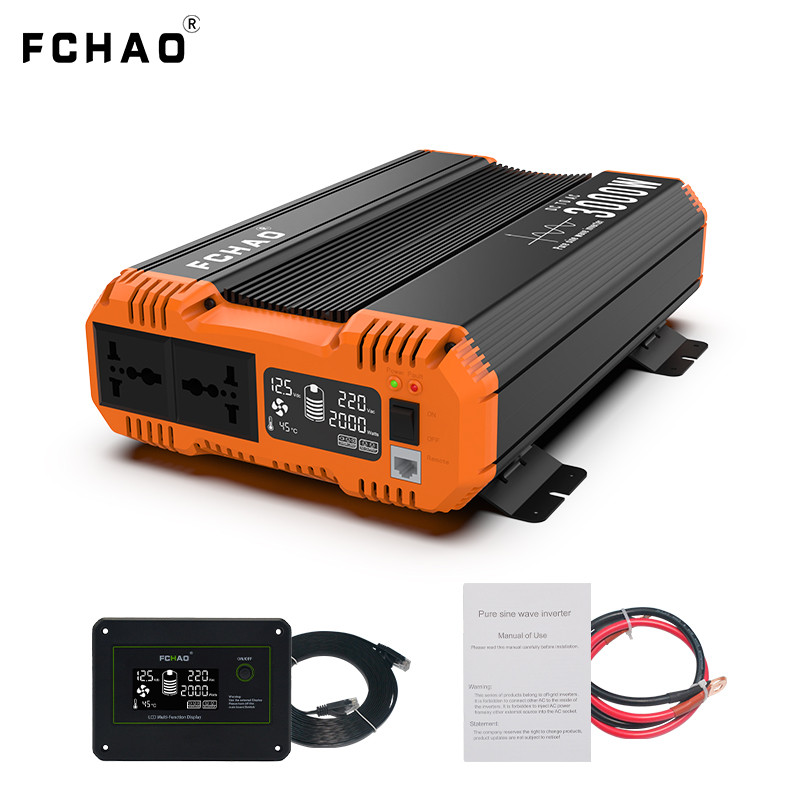 Jual FCHAO Pure Sine Wave Inverter 12V 24V 48V To 220V 230V LCD Display ...
