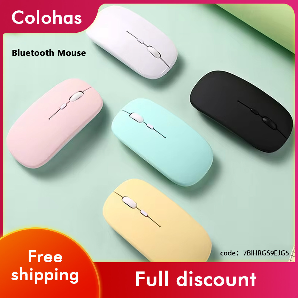 Jual Wireless Bluetooth Mouse Portable Magic Silent Ergonomic Mice For ...