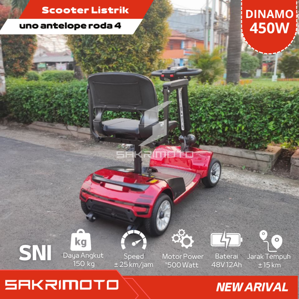 Jual scooter uno Antelope roda 4 - sepeda listrik roda empat - MALEO ...