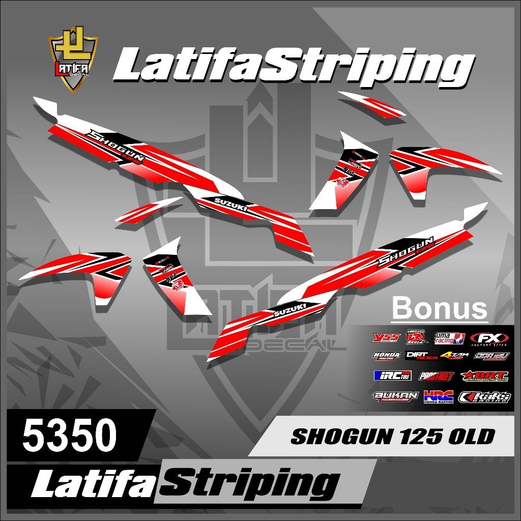 Jual Sticker Striping Motor Shogun 125 R - Stiker Variasi List Motor ...